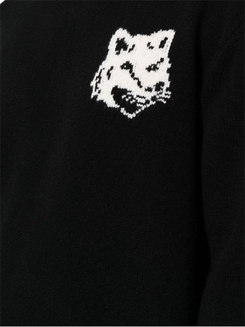 Sweater with fox head embroidery Maison Kitsuné | NM00808KM0329P199